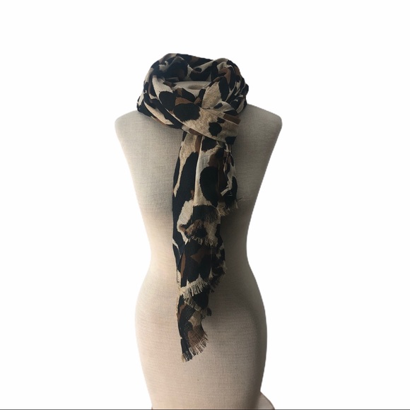 Collection Eighteen Accessories - Collection Eighteen Shimmery Animal Print Scarf